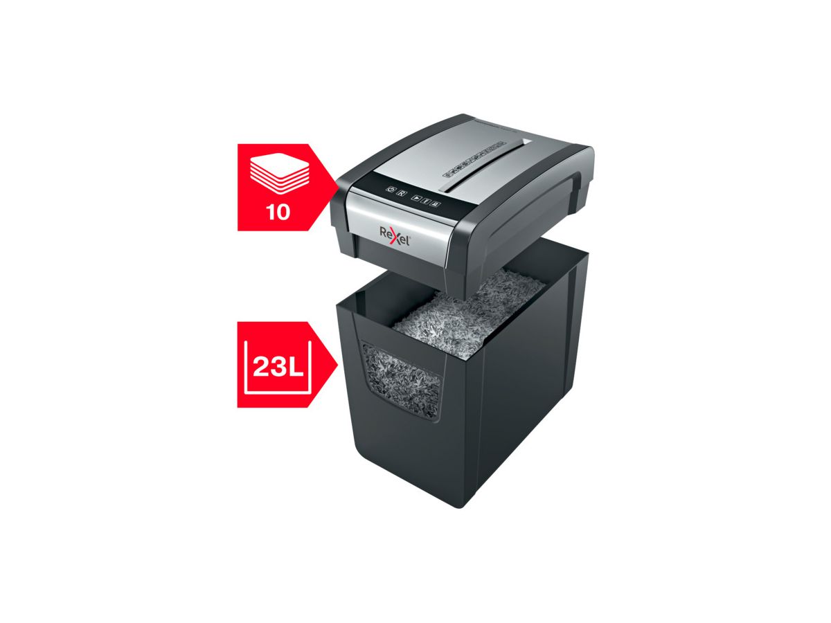 REXEL Destructeur docum. Momentum 2104573EU X410-SL, P-4, 23lt (5028252523301)