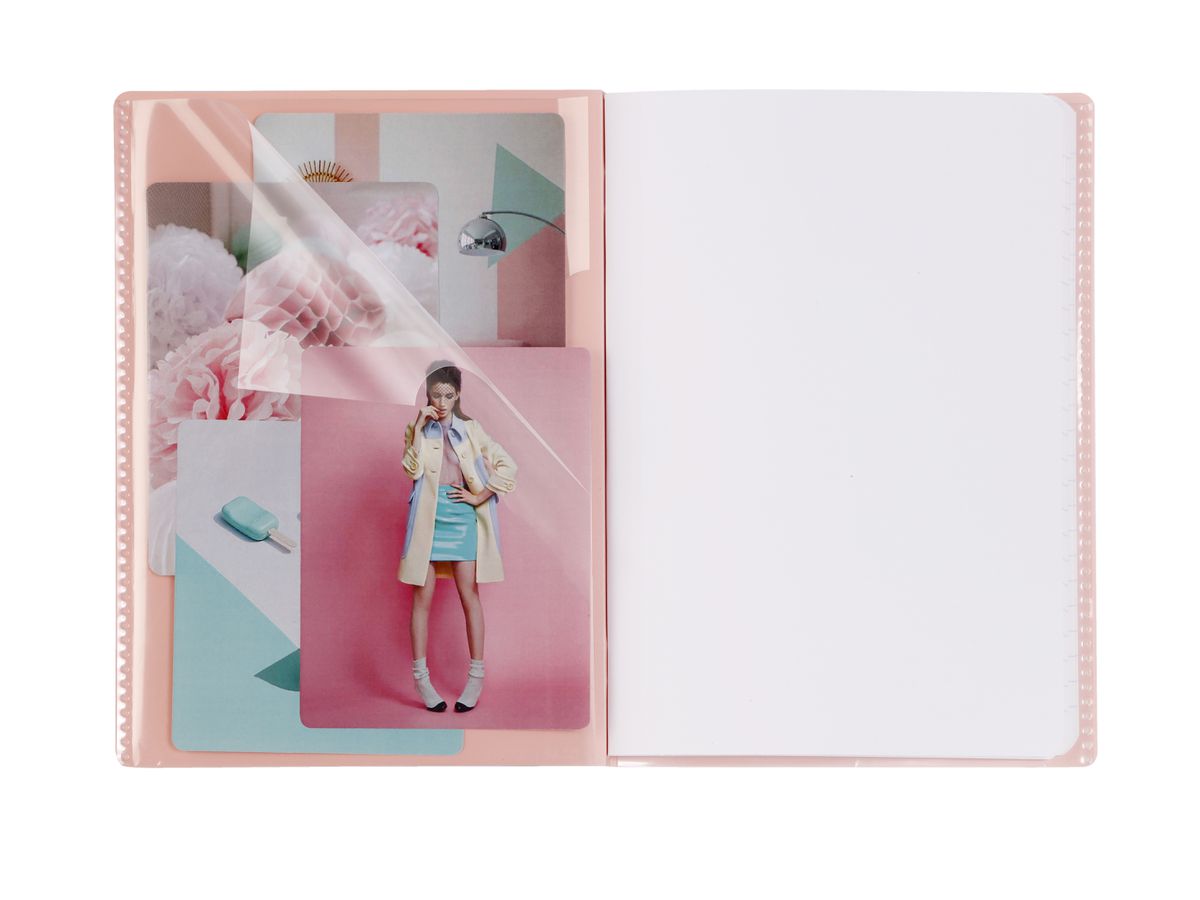 CLAIREFONTAINE Koverbook quaderno Blush A5 961775C 90g, rigato viola / verde (3037929617757)