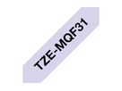 PTOUCH Ruban, laminé noir/lila.pa TZe-MQF31 PT-DV600VP 12 mm (4977766770521)