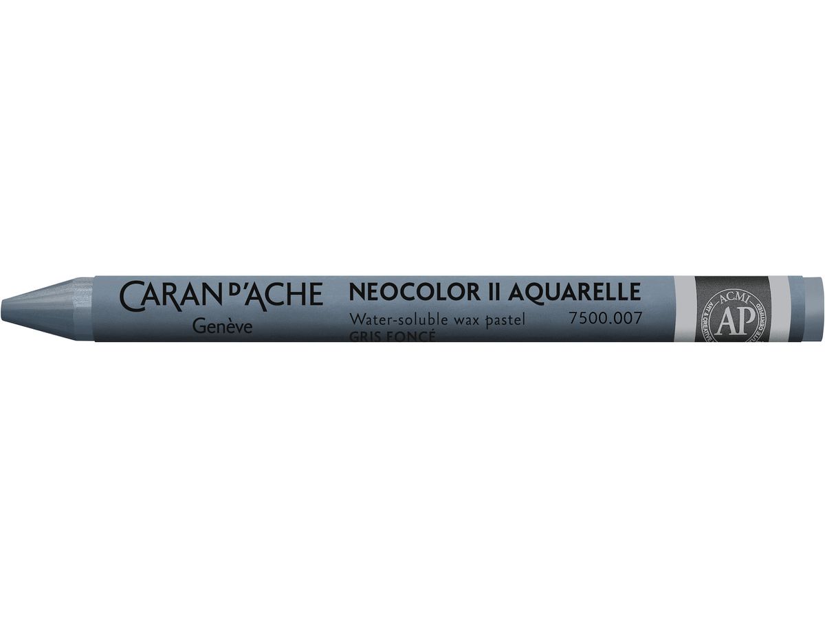 CARAN D'ACHE Wachsmalkreide Neocolor II 7500.007 dunkelgrau (7610186271601)