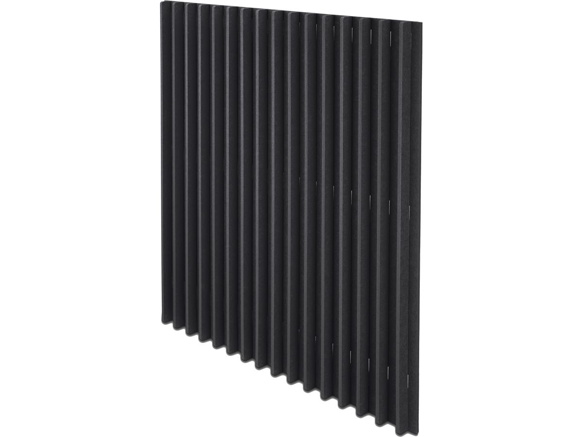 SUONO Panneaux muraux 120x120x5cm 3331.U12.2600 BLADES, noir (7640439765373)