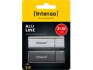 INTENSO USB-Stick Alu Line 32GB 3521480 USB 2.0 double pack (4034303026937)