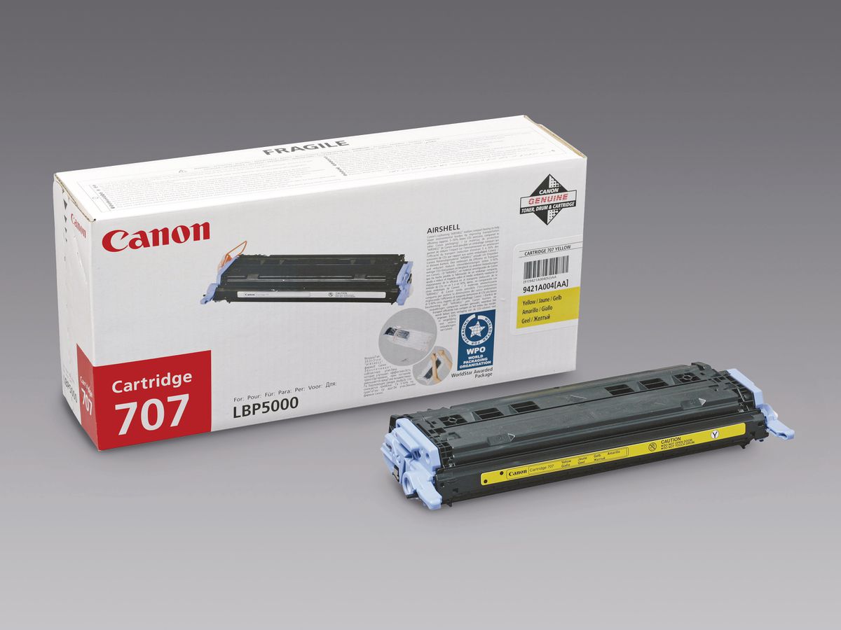 CANON Modulo di toner 707 yellow 9421A004 LBP 5000 2000 pagine (4960999270418)