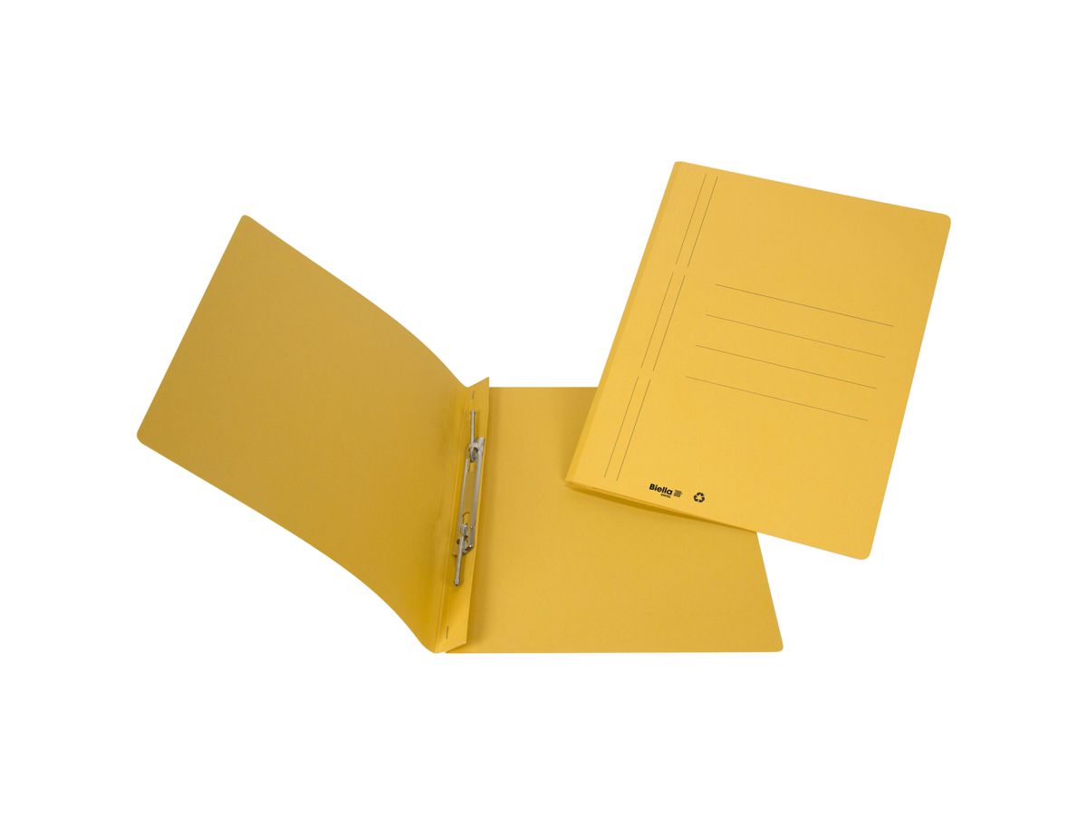 BIELLA Schnellhefter Biella 6 A4 16640020U gelb, 320gm2 100 Bl. (7611365205455)