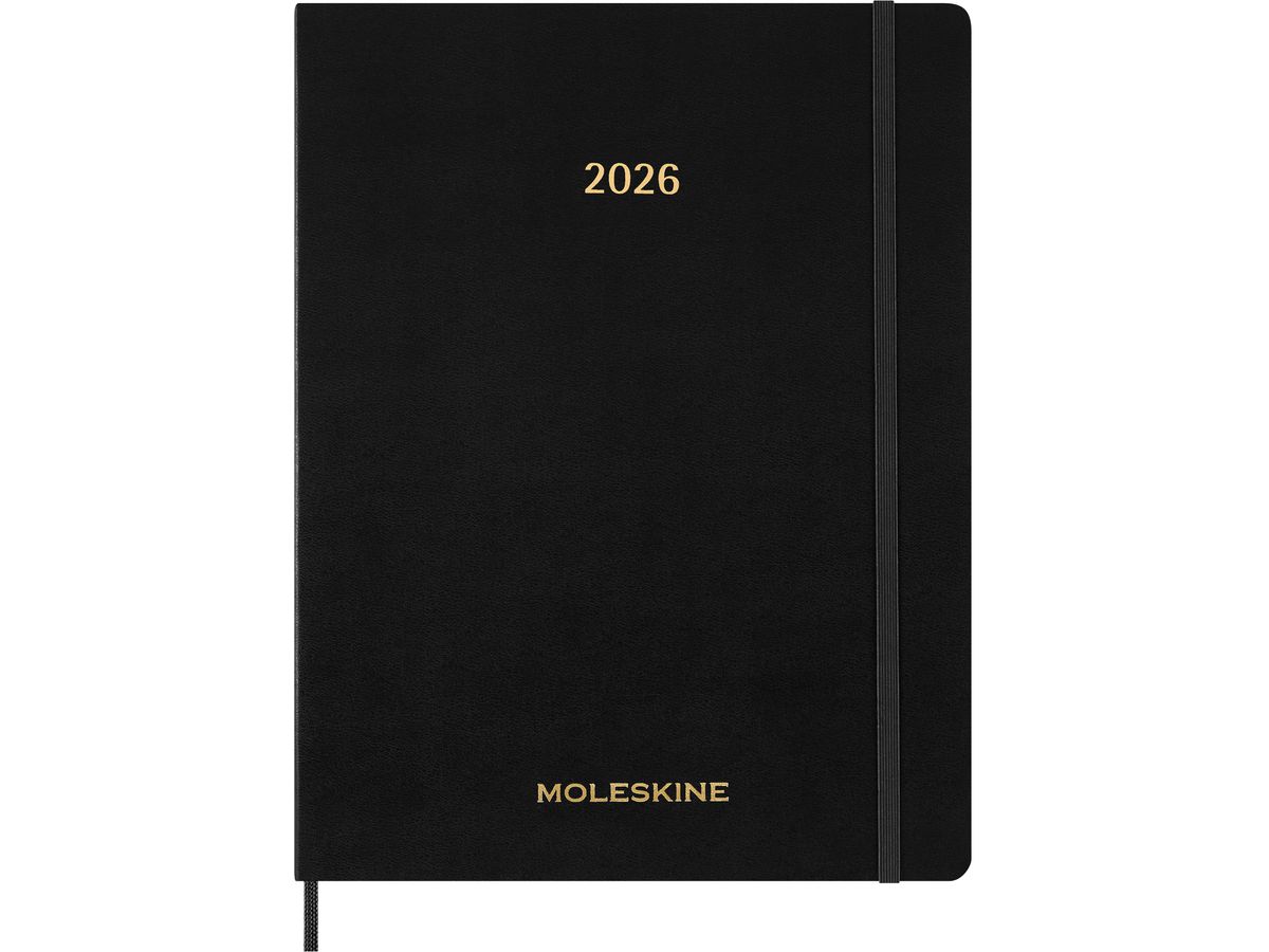 MOLESKINE Agenda Essential XX-Large 2026 DSESNB12WN7Y26 1S/2P nero SC 21.6x27.9cm (8056999276515)