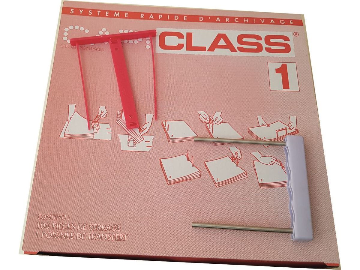CAPICLASS Sistema archivio 239300 con manico, 100 pezzi (7612481225525)