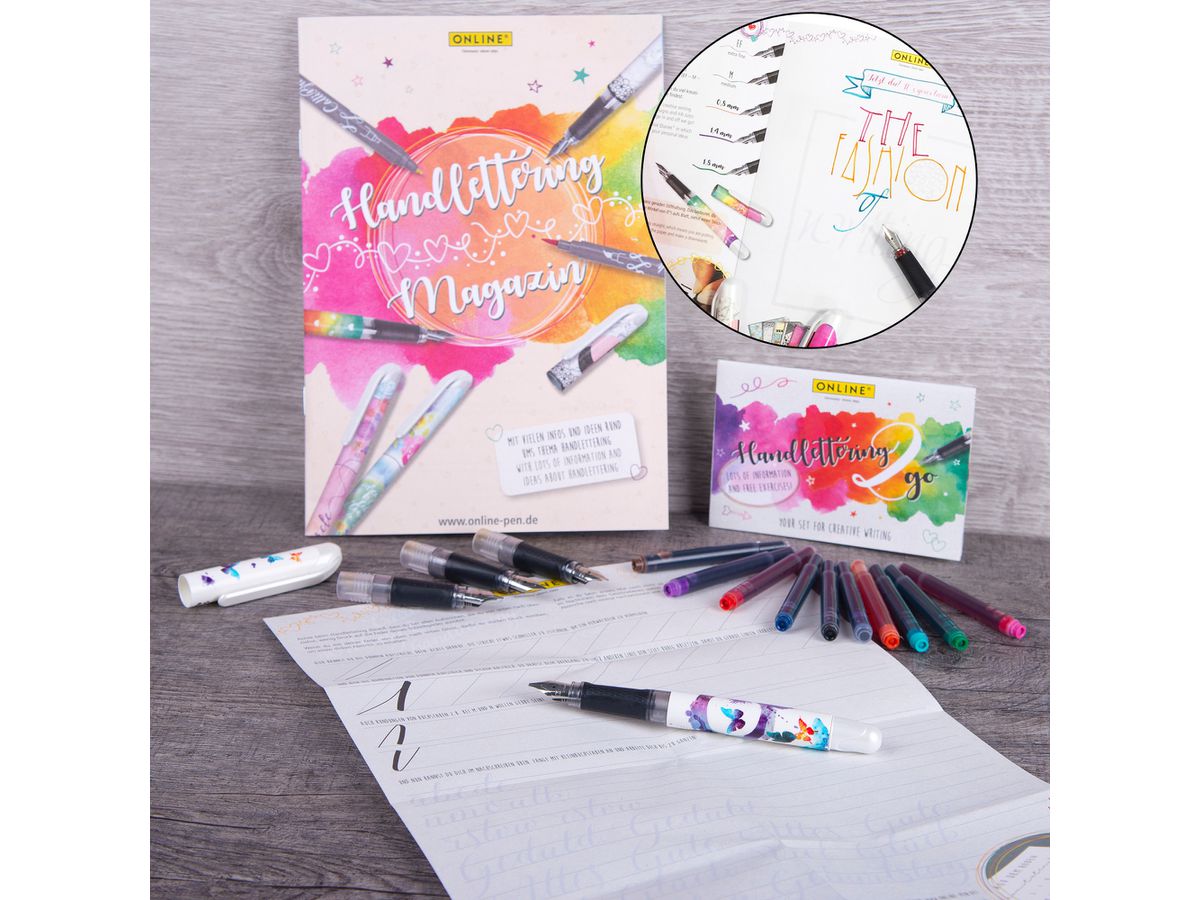 ONLINE Handlettering Set 1.4mm 12398 Soft Marble blu (4014421123985)