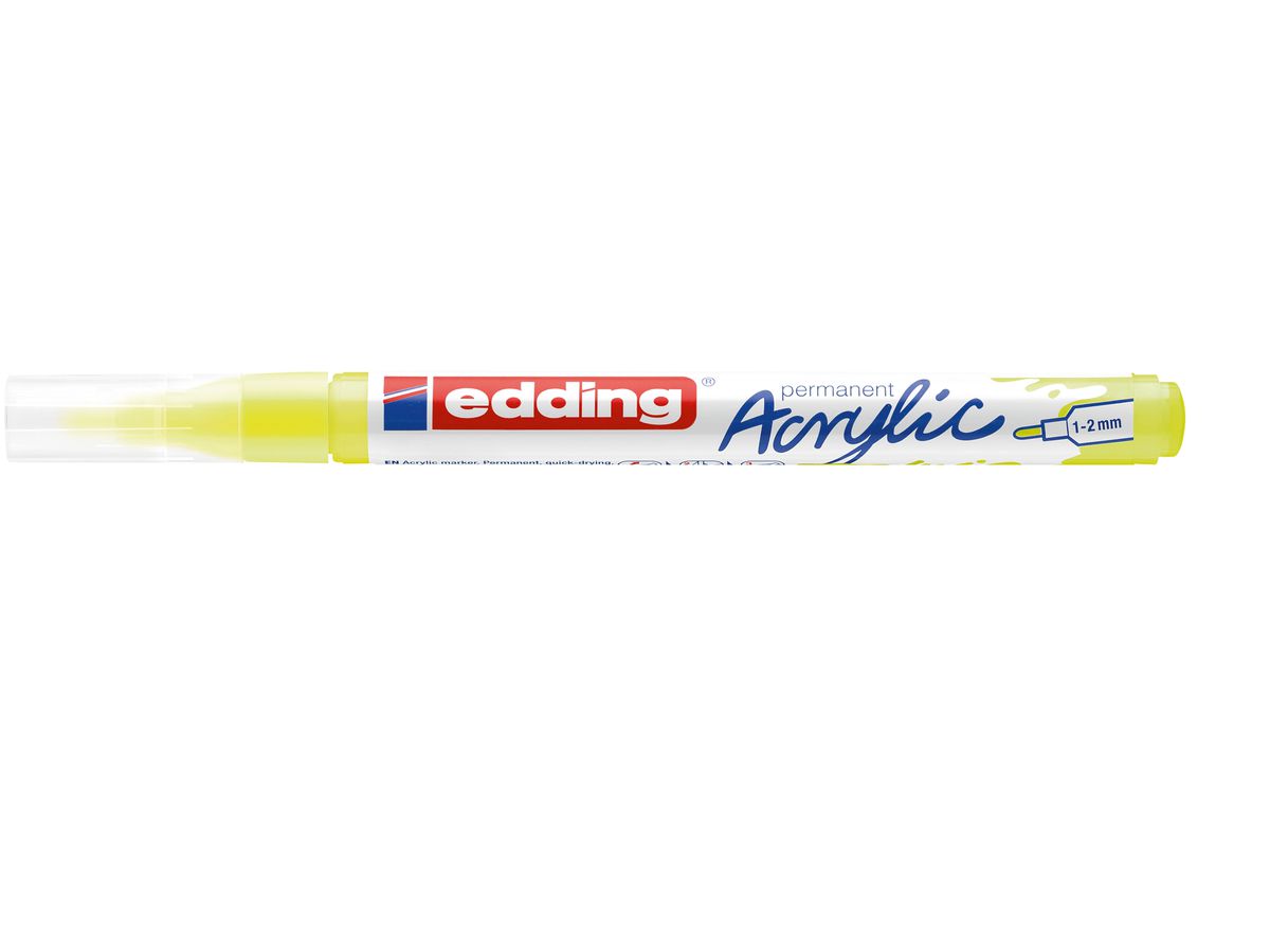 EDDING Acrylmarker 5300 1-2mm 5300-065 fluorescent yellow (4057305028037)
