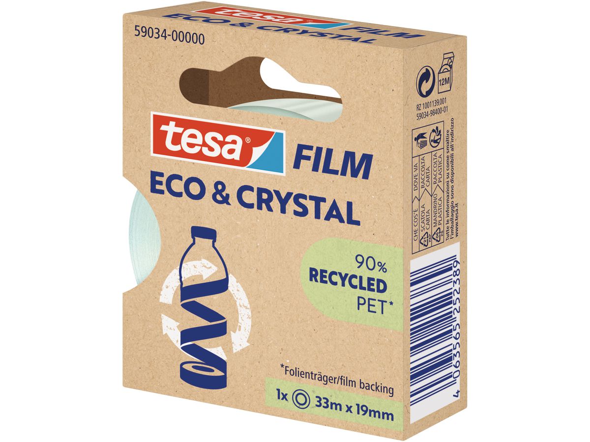 TESA Tesafilm eco&crystal 33mx19mm 59034-00000 Ruban adhésif 1 pcs. (4063565252389)