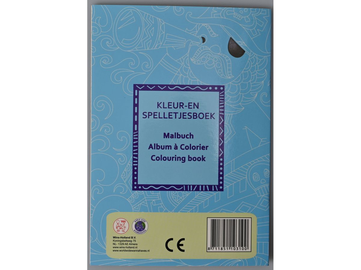 ROOST Libro da colorare Mini B103S 6 mini matite da colorare (8711851103100)