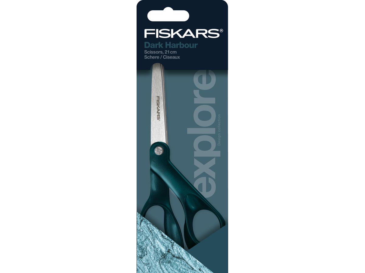 FISKARS Forbice Dark Harbour 21cm 1066459 petrol, destri (6424002016397)