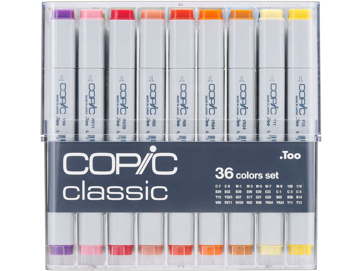 COPIC Marker Classic 20075158 Basis-Set, 36 pcs. (4511338063361)