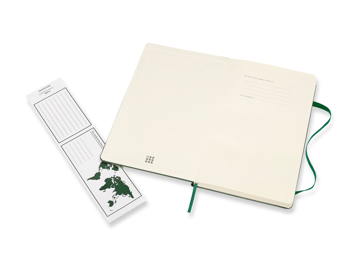 MOLESKINE Carnet HC L/A5 629094 pointé, vert, 240 pages (8058647629094)