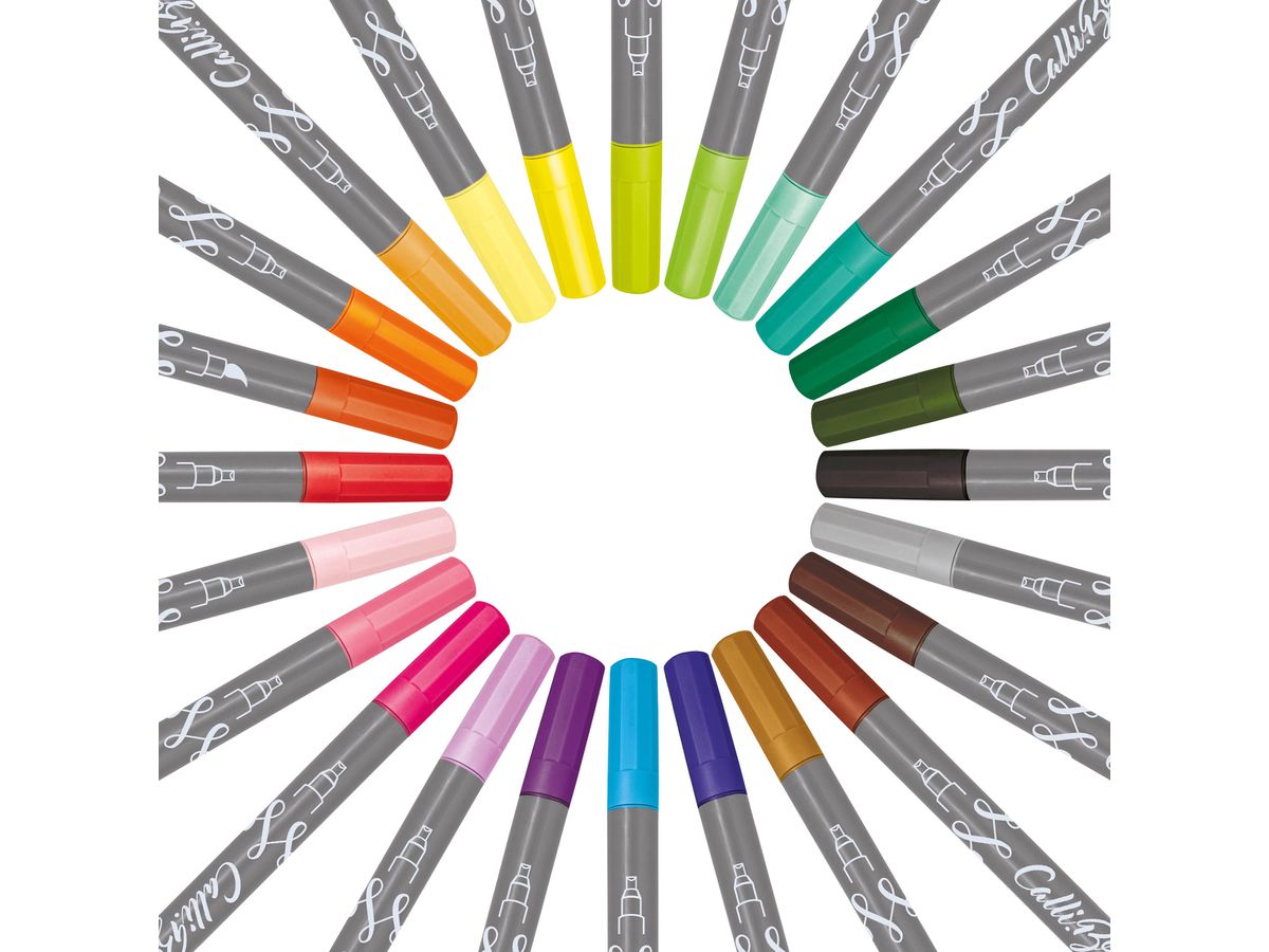 ONLINE Callibrush Pen DoubleTip 2.0mm 19075/6 Chili (4014421190758)