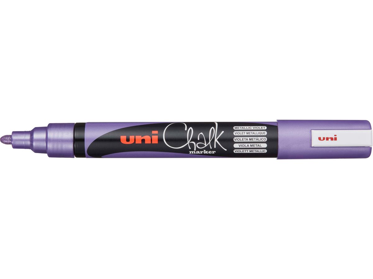 UNI-BALL Chalk Marker 1.8-2.5mm PWE-5M METALLIC VIOLET Metallic violet (4902778256442)