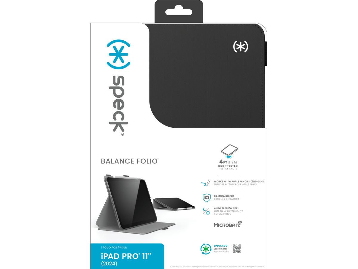 SPECK Balance Folio Black 150525-D143 iPad Pro 11 (2024) (0840168536160)