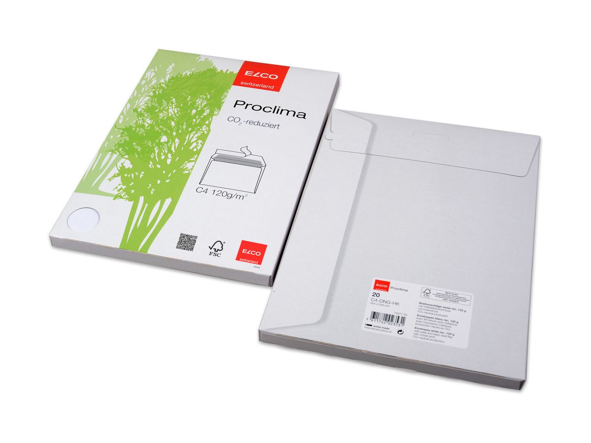 ELCO Buste proclima C4 74277.20 recycling, s/finestra 20 p. (7611722023531)