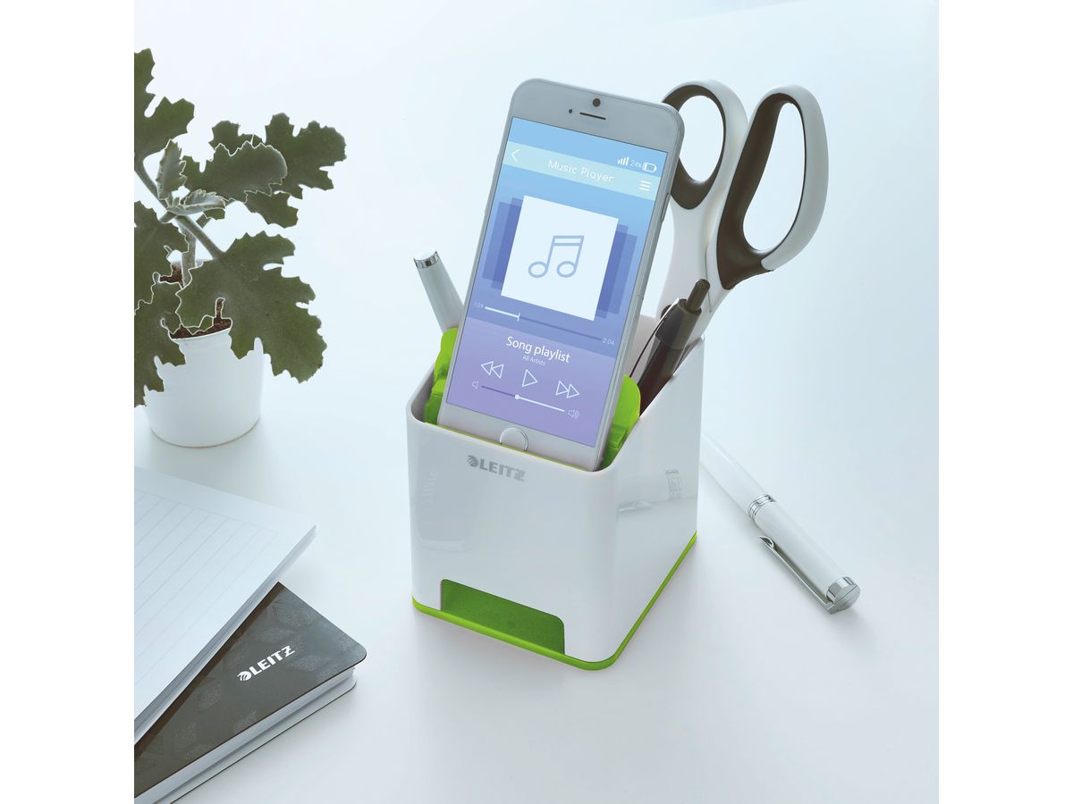 LEITZ Sound Stifteköcher WOW 53631054 grün (4002432123742)