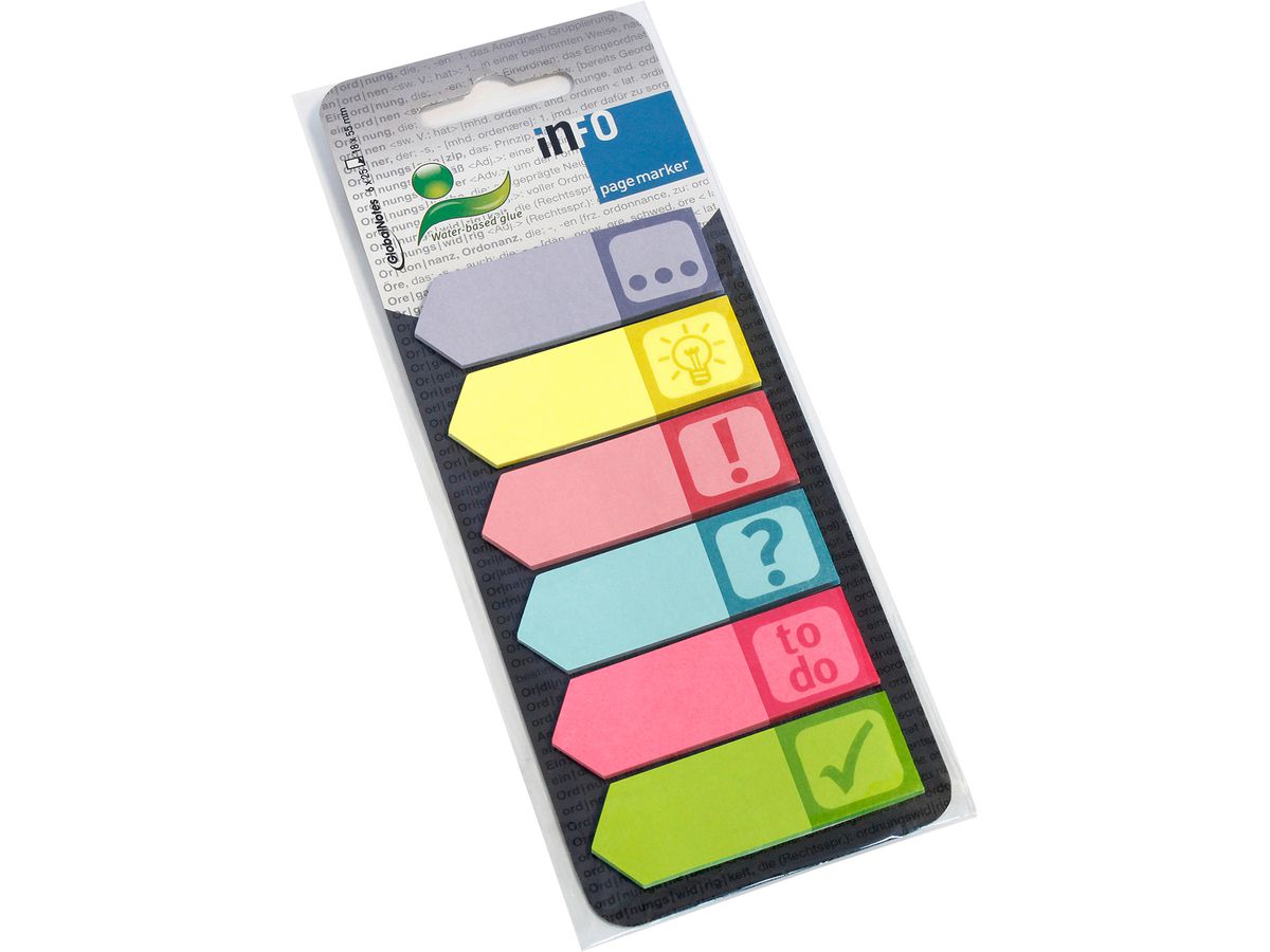 INFO Page Marker 18x55mm 5672-90 Symbols, 6x25 Blatt (4044355785065)