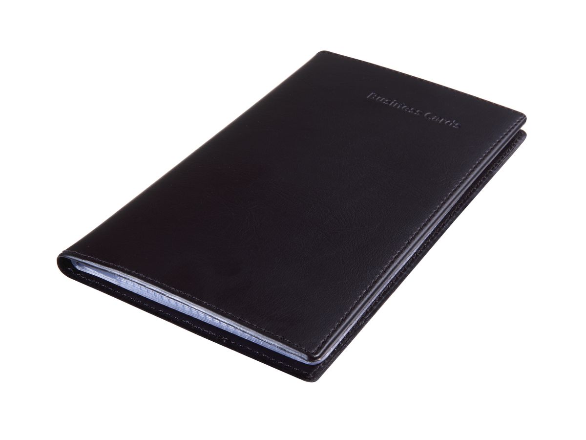 SIGEL Portalist. p. biglietti visita VZ171 nero, per 120 bigl. 90x58mm (4004360966408)