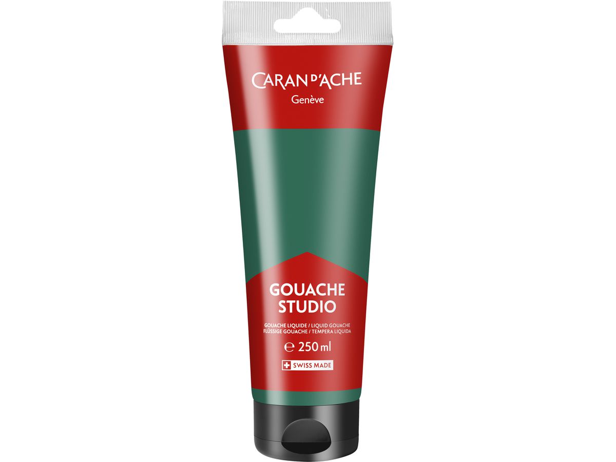 CARAN D'ACHE Deckfarbe Gouache 250ml 2330.210 smaragdgrün, Studio (7630002358569)