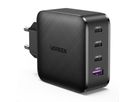 UGREEN USB Wall Charger 65W 4-Port 70774 PD GaN 3xUSB-C,1xUSB-A,Black (6957303877744)