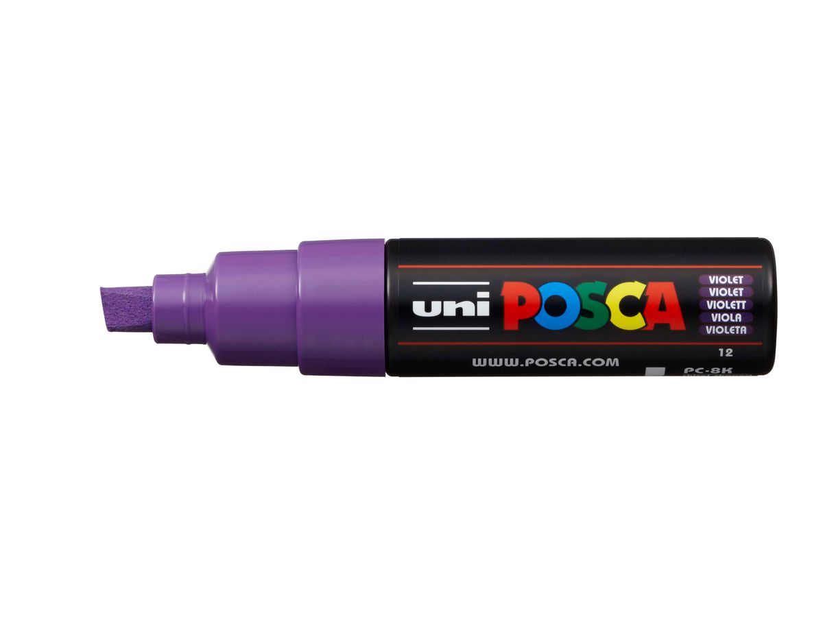 POSCA Marker 8mm PC-8K VIOLET violett, Keilspitze (4902778916520)
