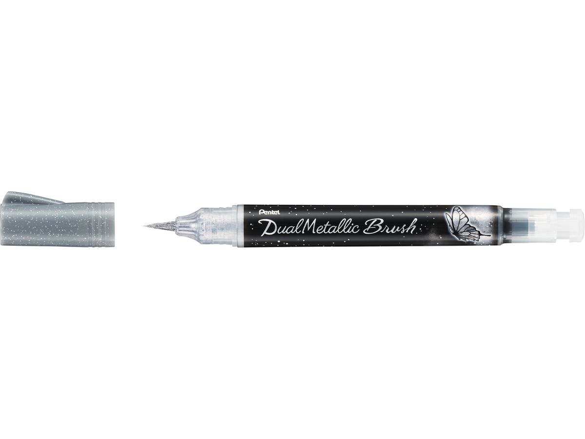 PENTEL Brushpen Dual Metallic XGFH-8 assortiert 8 Stück (7610924030149)