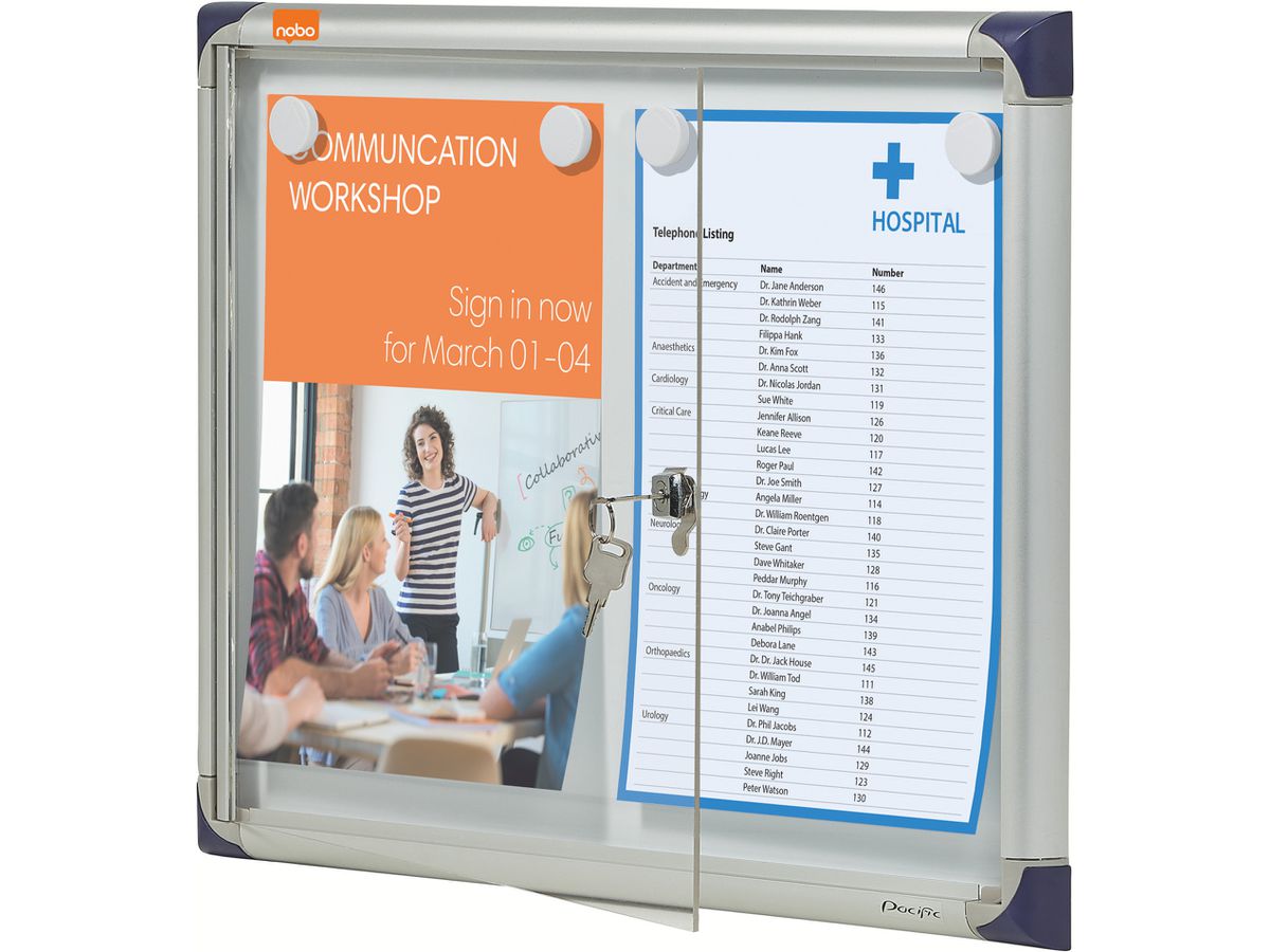 NOBO Panneau d'affichage 2 x A4 1901798 55x6x37cm (5028252158732)