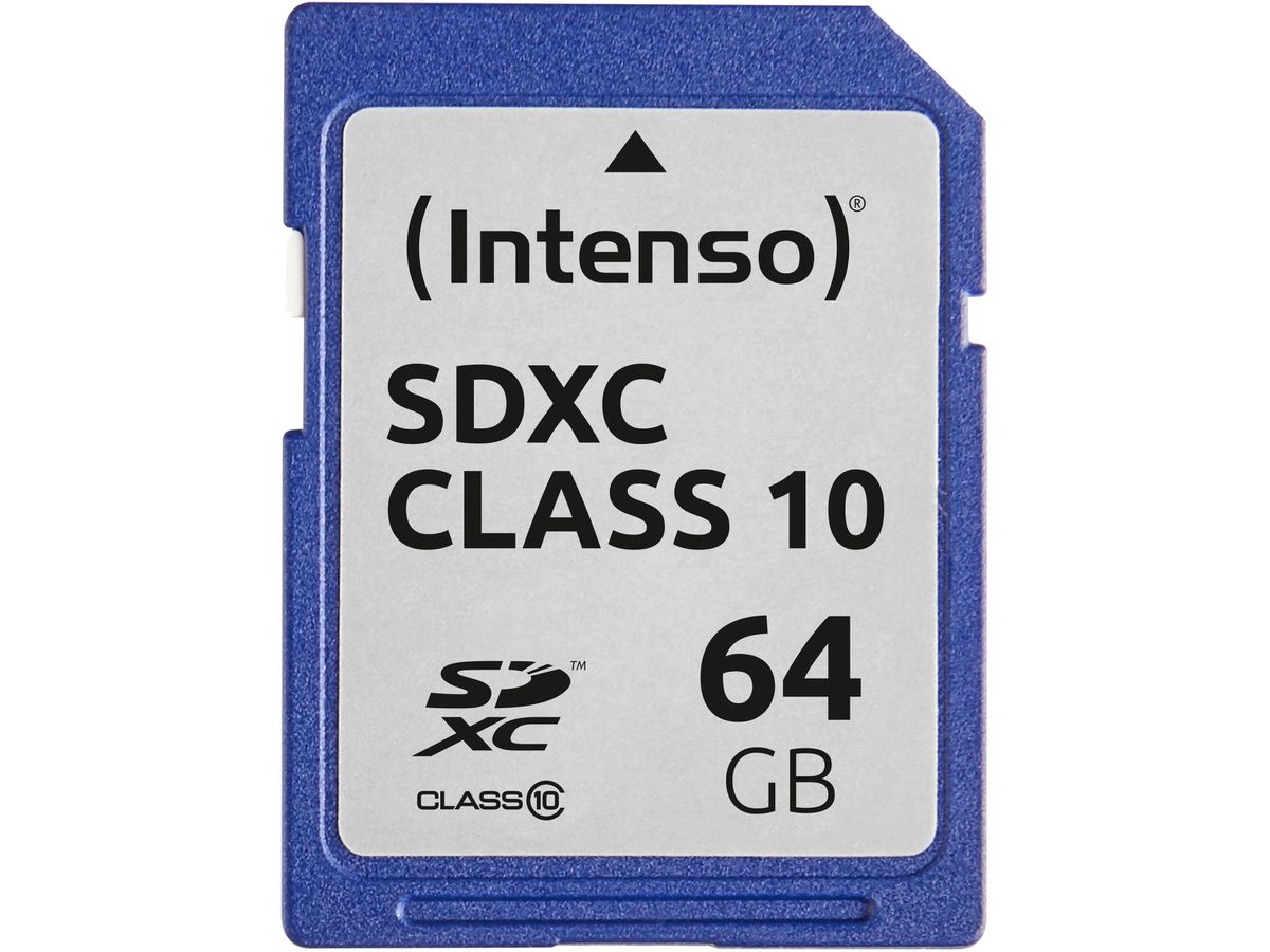 INTENSO SDXC Card Class 10 64GB 3411490 (4034303017935)