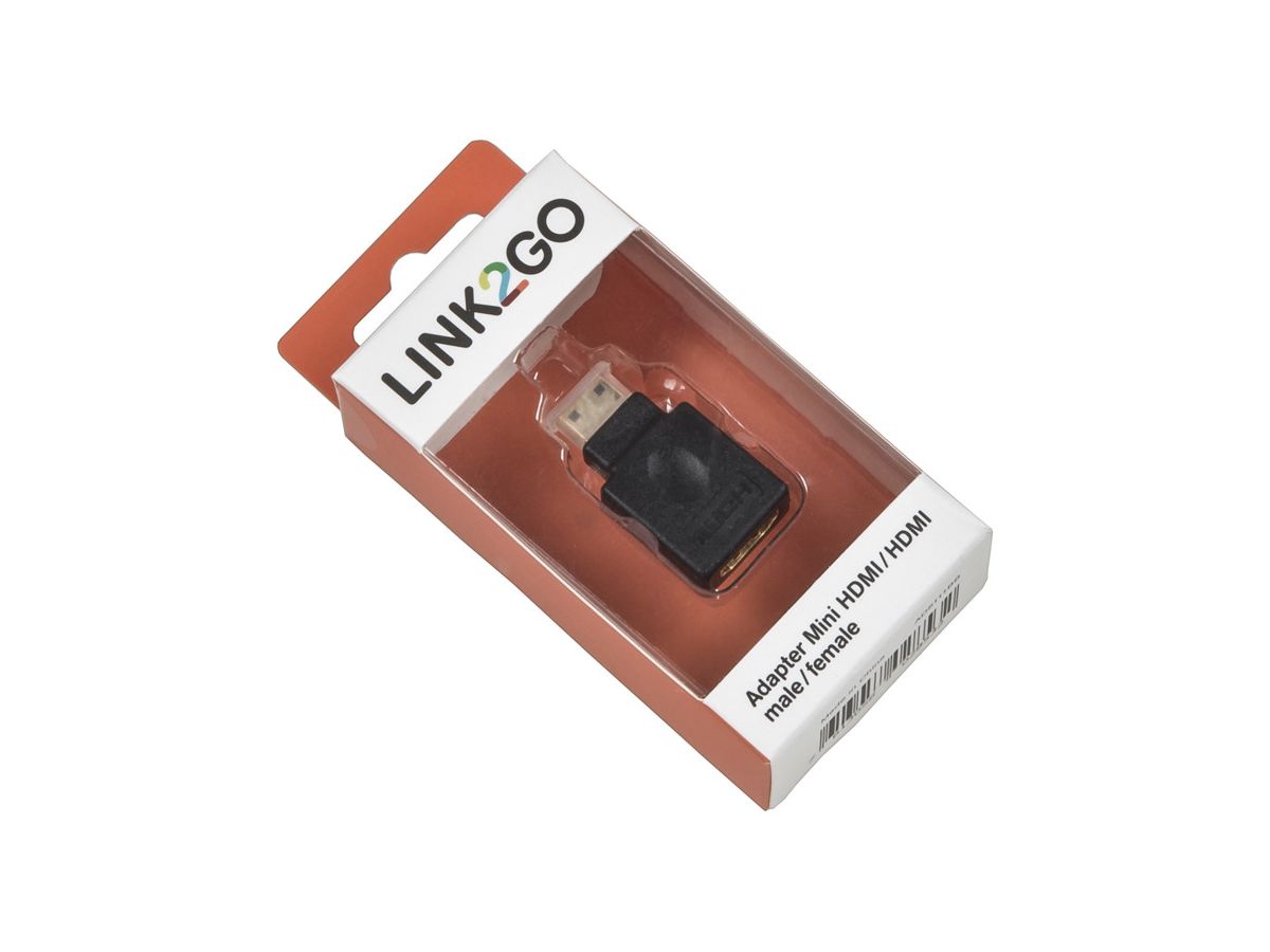 LINK2GO Adapter Mini-HDMI - HDMI AD5111BB male/female (7613058028532)