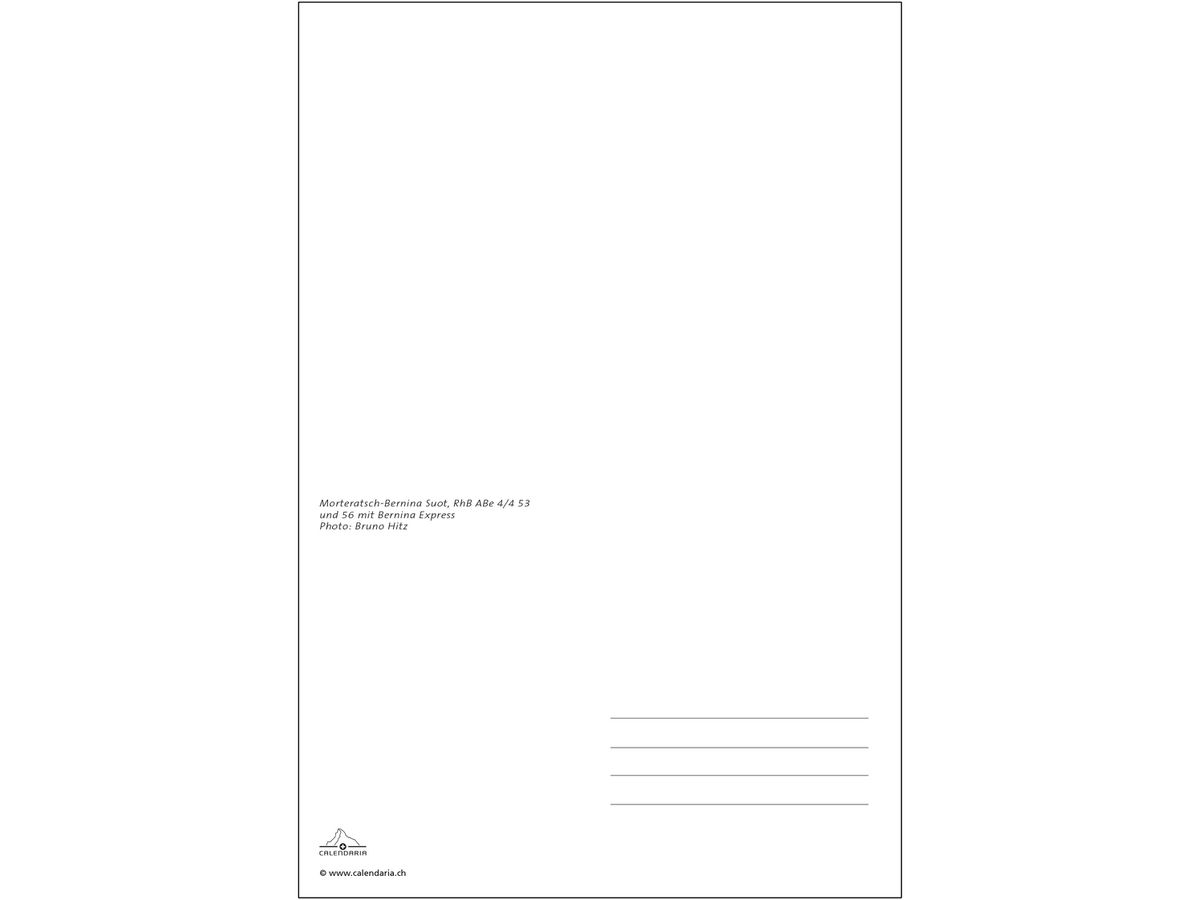 CALENDARIA Bildkalender 2026 9783036205366 Schweiz klein ML 14.8x22cm (9783036205366)