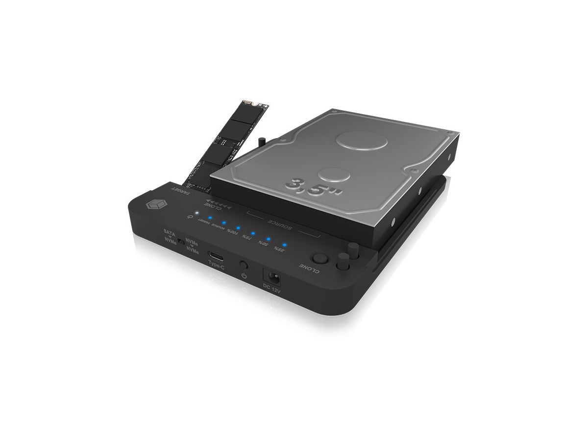 ICY BOX Docking- & Clonestation IB-2913MCL-C31 M.2 & 2.5 & 3.5 to M.2 NVMe (4250078173151)