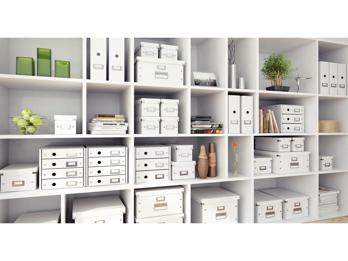 LEITZ Click&Store WOW CD-Box 60410001 blanc 143x136x352mm (4002432396757)