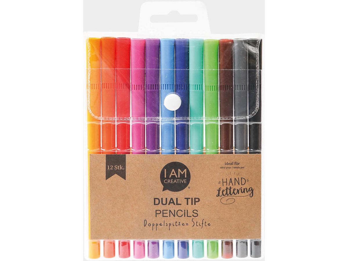 I AM CREATIVE Dual Tip Pencils 4005.65 wasserbasis, 12 pcs. (7611983200139)