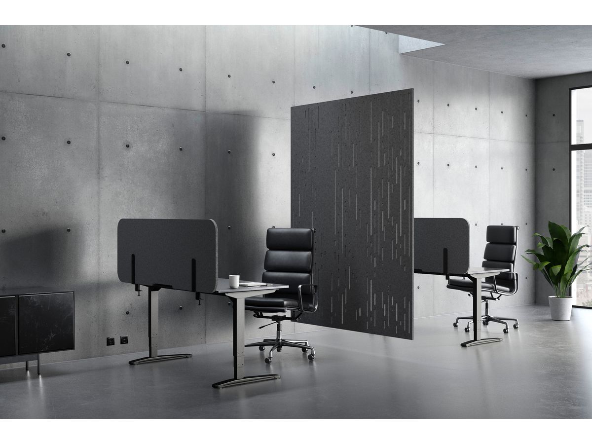 SUONO Tischtrennwand L 180x59x2.4cm 1111.L24.3900 DESK PLAIN, braun (7640439763249)