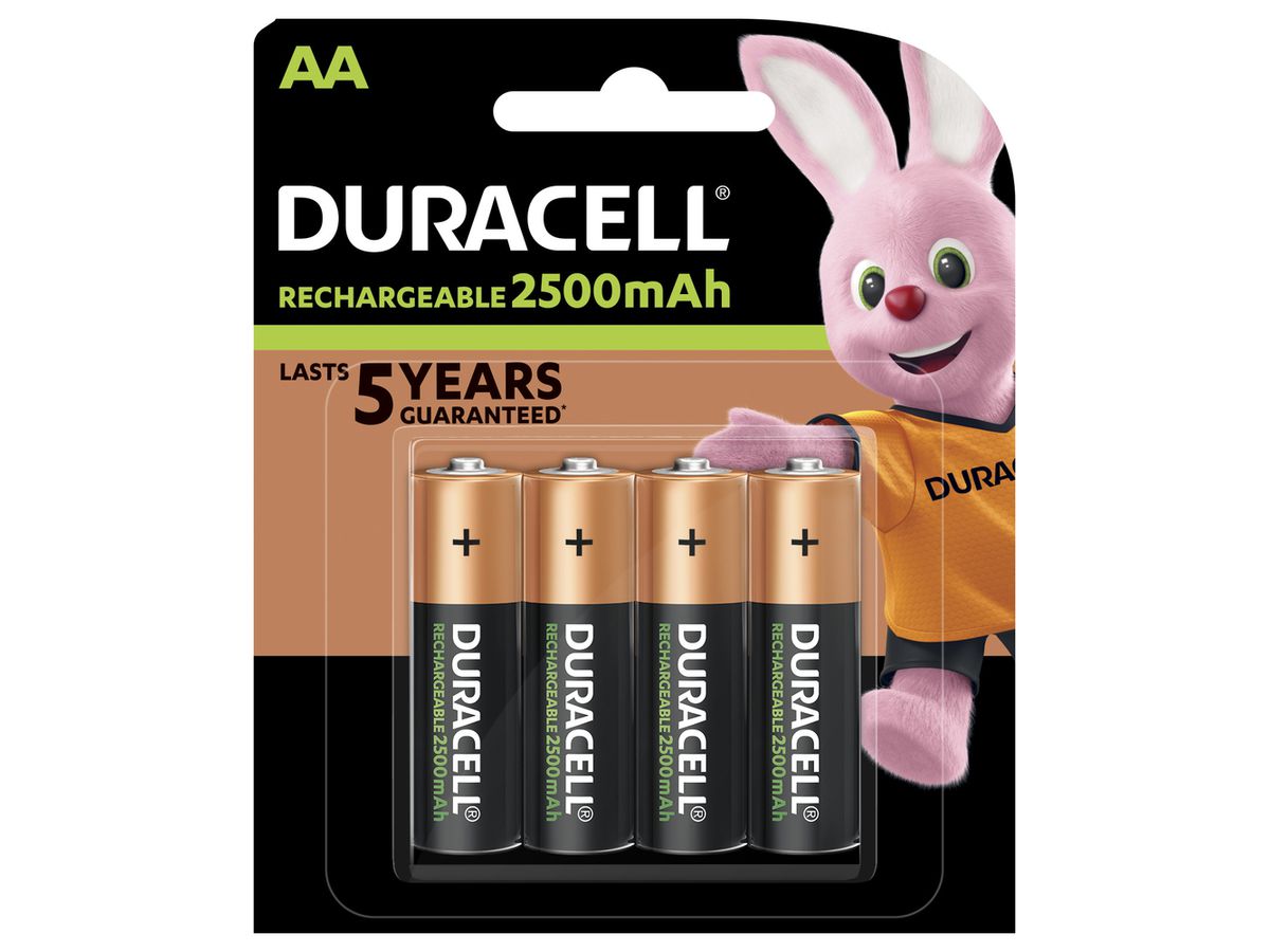 DURACELL Recharge Ultra PreCharged DX1500 AA,HR6,2400mAh,1.2V 4 Stück (5000394057043)