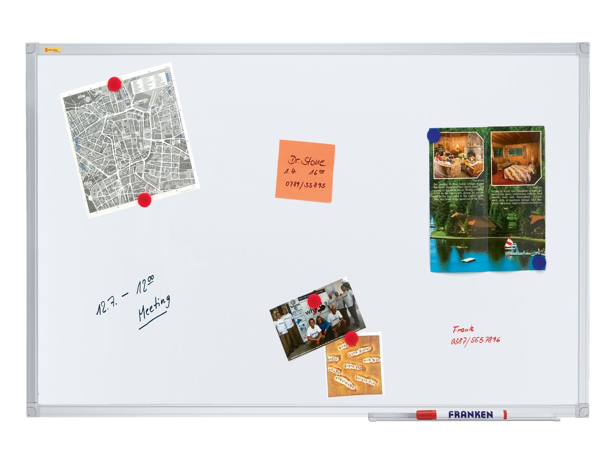 FRANKEN Tableau blanc 200x100cm SC3104 X-tra!Line laqué (4016946705677)