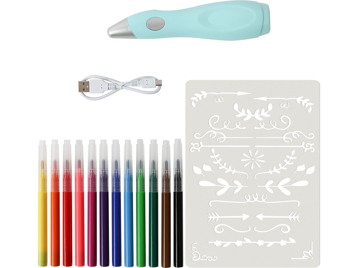 I AM CREATIVE Air Brush Set 4011.05 15 tlg. inkl. Stifte (7611983202478)