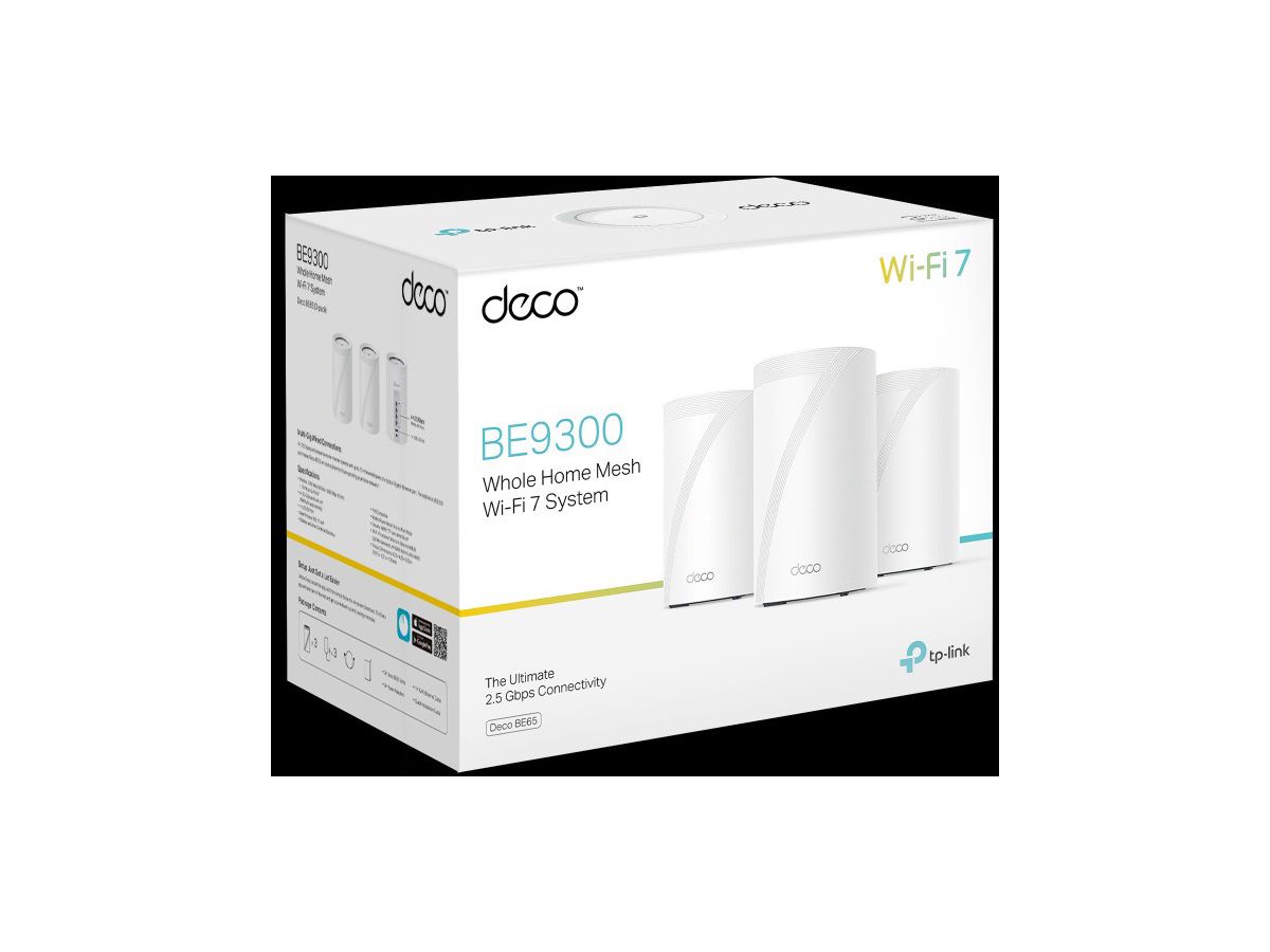 TP-LINK WHMesh Wi-Fi 7 System Deco BE65(3-pack) BE9300 (4897098686966)