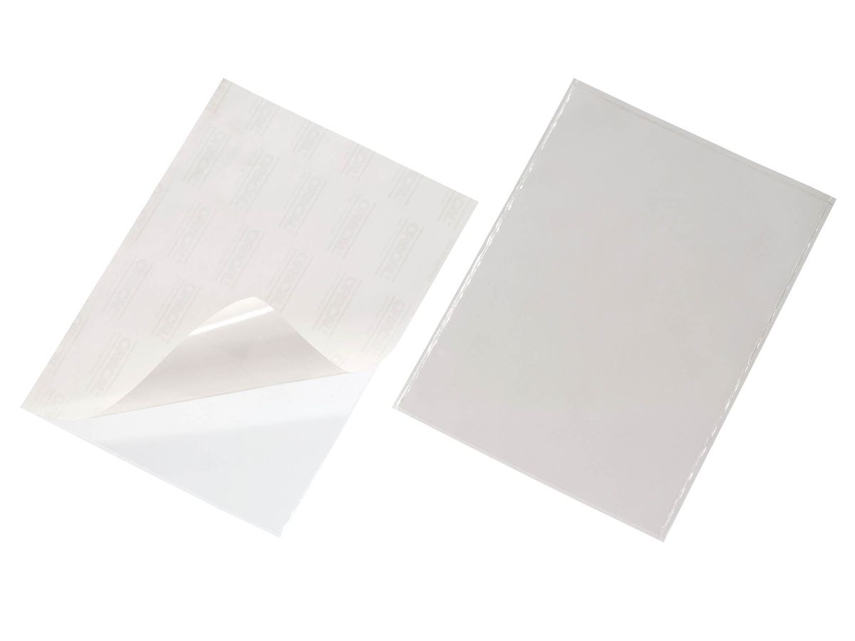 DURABLE Dossier Pocketfix A4 809619 traspar., autoades. 25 pezzi (4005546803876)