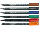 STAEDTLER Lumocolor permanent B 314 WP6 6 Farben ass. (4007817323496)