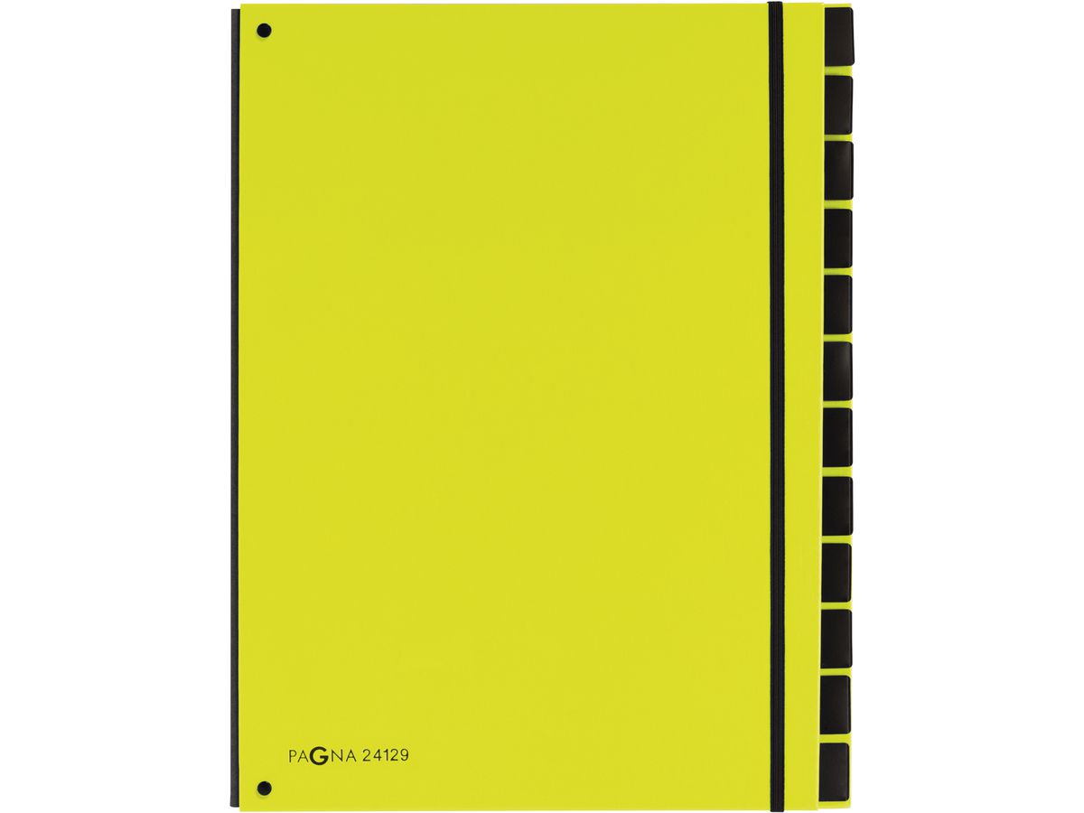 PAGNA Cartella banco Trend A4 24129-17 verde lime 12 scomparti (4013951007451)