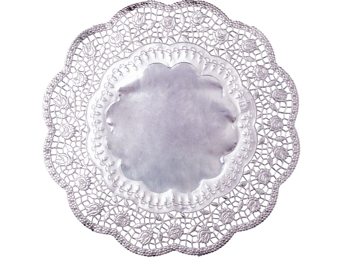 DEMMLER Merletto torta rotondo 3621190425 36cm, 4 pezzi argento (4004158043748)