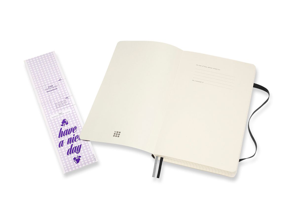 MOLESKINE Carnet SC L/A5 628059 quadrillé, noir, 400 pages (8058647628059)