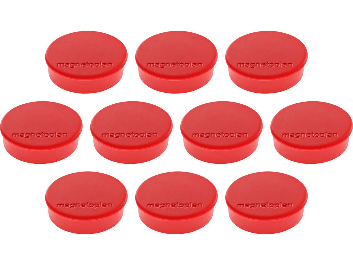 MAGNETOPLAN Magnet Discofix Hobby 24mm 1664506 rot, ca. 0.3 kg 10 Stk. (4013695011080)