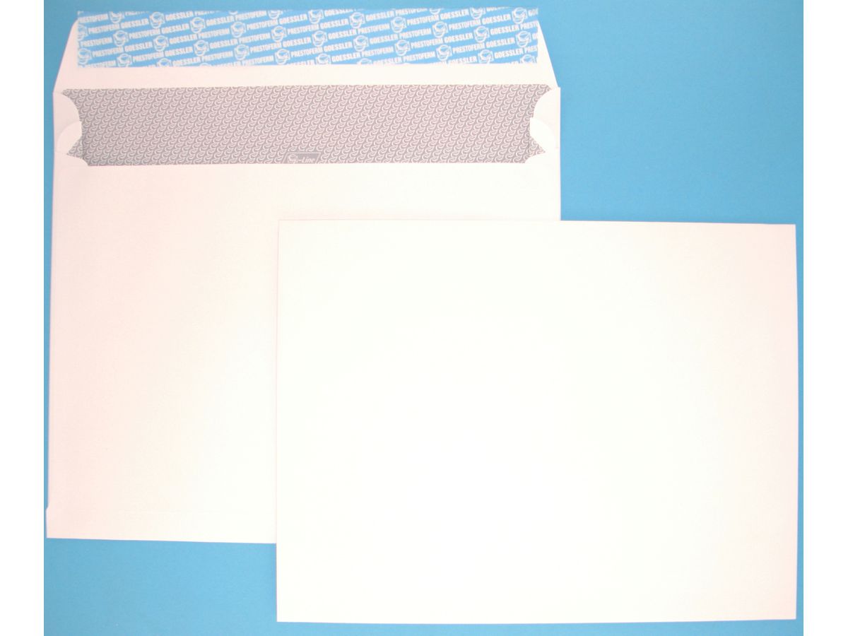 GOESSLER Couvert Expanso o/Fenster C4 2226 140g/weiss/Seitenfalt. 100 St. (7640126614199)
