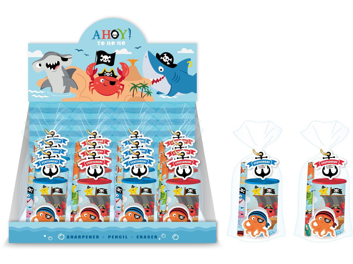 ROOST Set da scrivere 2 ass. POST-001 Pirati 42x64mm (7613058036827)