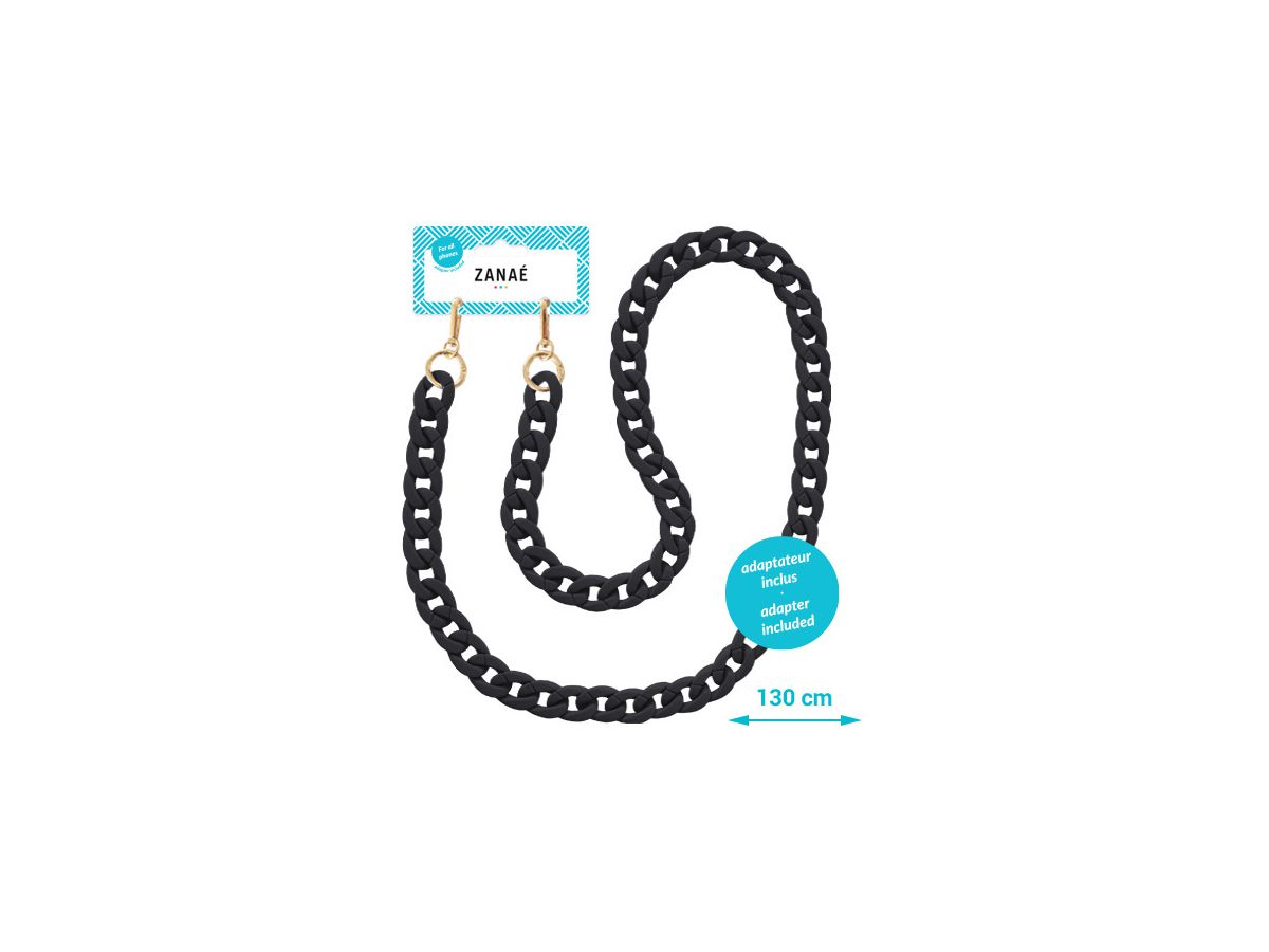 ZANAÉ Phone Necklace Carbone Smart 17672 Fall & Mate black (3663838176728)