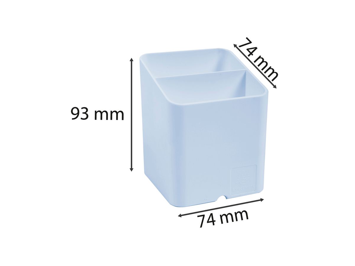 EXACOMPTA Pen-Cube organizer Aquarel 67762D blu pastello 2 scomp. (9002493099951)